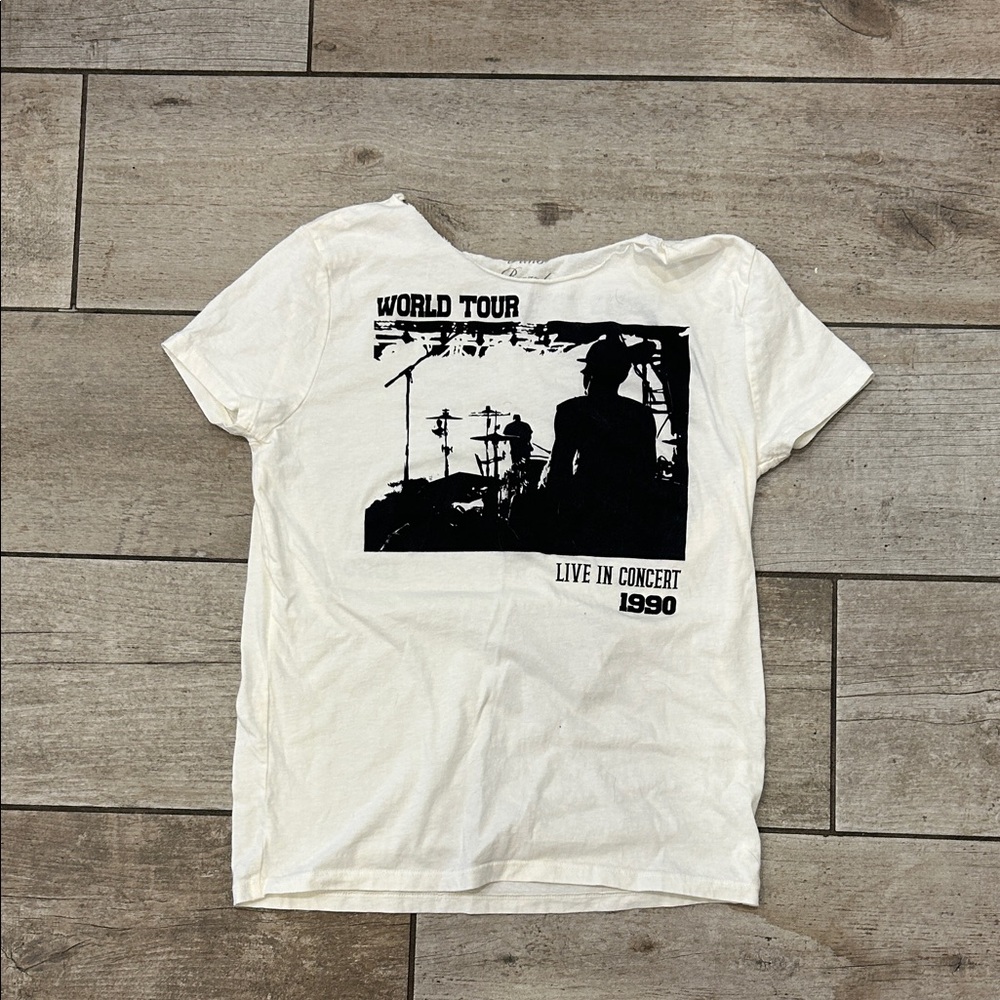 World Tour 1990 Graphic Tee in White